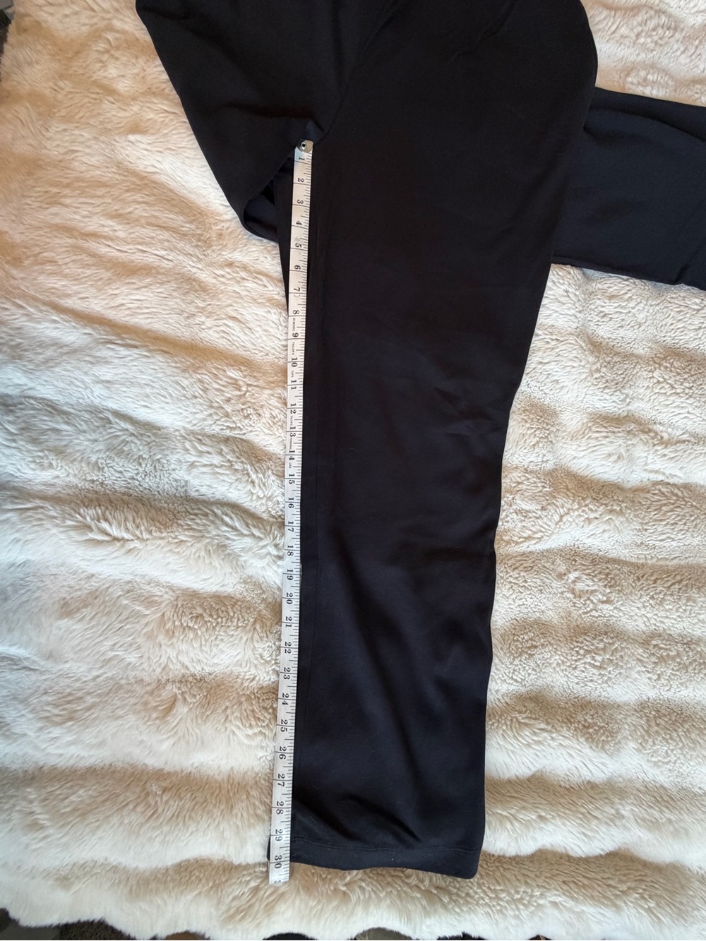 Lands’ End Sport Knit Straight Leg Pants Large 14-16 Black - Picture 5 of 8